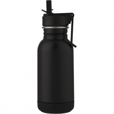 Logotrade promotional item picture of: Lina 400 ml stainless steel sport bottle with straw and loop