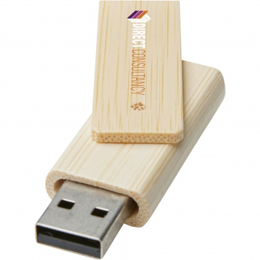 Logo trade business gift photo of: Rotate 16GB bamboo USB flash drive