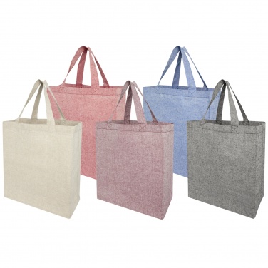 Logotrade promotional merchandise image of: Pheebs 150 g/m² recycled gusset tote bag 13L