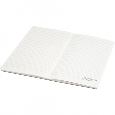 Logo trade promotional products image of: Dairy Dream A5 size reference recycled milk cartons spineless notebook