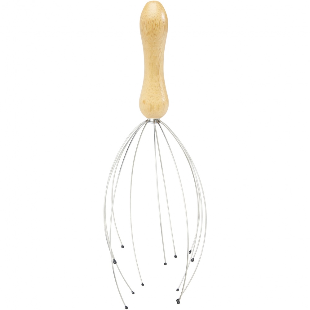 Logo trade promotional merchandise photo of: Hator bamboo head massager