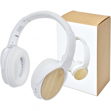 Logotrade corporate gift image of: Athos bamboo Bluetooth® headphones with microphone