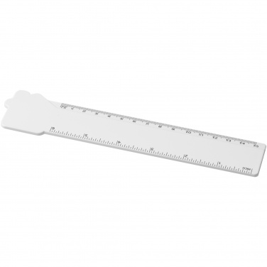 Logotrade promotional gift picture of: Tait 15 cm house-shaped recycled plastic ruler