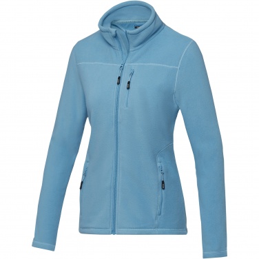 Logo trade business gifts image of: Amber women's GRS recycled full zip fleece jacket