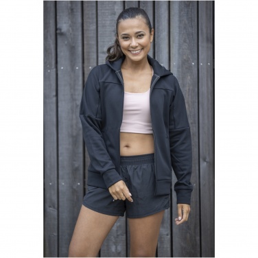 Logo trade corporate gifts image of: Nubia women's performance full zip knit jacket