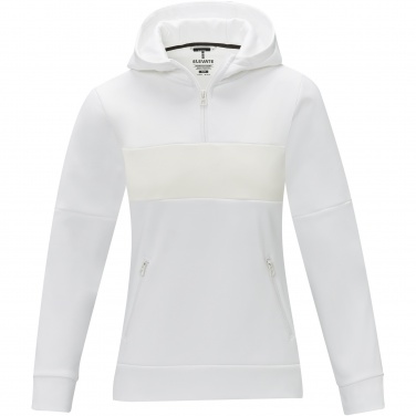 Logo trade business gifts image of: Sayan women's half zip anorak hooded sweater