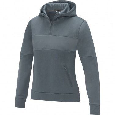Logotrade promotional products photo of: Sayan women's half zip anorak hooded sweater