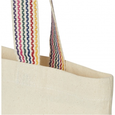Logo trade business gift photo of: Rainbow 180 g/m² recycled cotton tote bag 5L