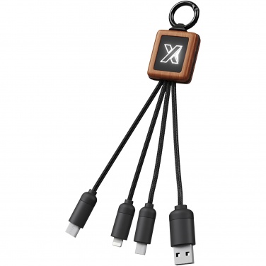 Logo trade promotional merchandise photo of: SCX.design C19 wooden easy to use cable