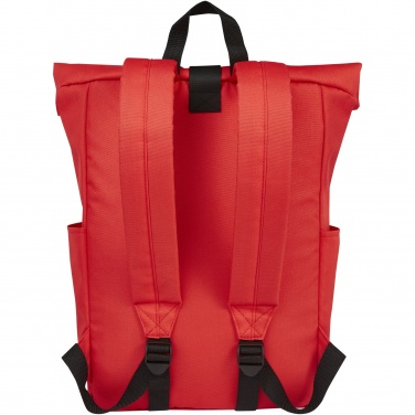 Logo trade promotional giveaways picture of: Byron 15.6" GRS RPET roll-top backpack 18L