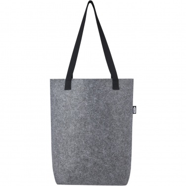 Logo trade corporate gift photo of: Felta GRS recycled felt tote bag with wide bottom 12L