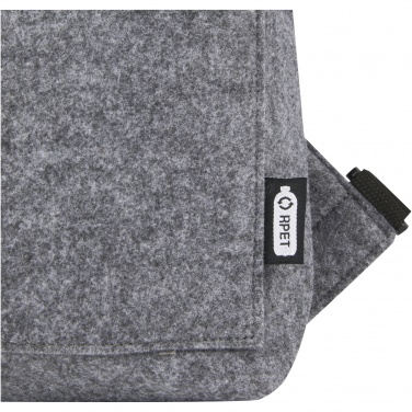 Logo trade promotional products image of: Felta GRS recycled felt roll-top bike bag 13L
