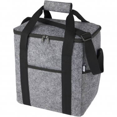 Logo trade advertising products image of: Felta GRS recycled felt bottle cooler bag 21L