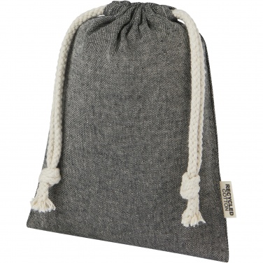 Logo trade promotional gifts image of: Pheebs 150 g/m² GRS recycled cotton gift bag small 0.5L