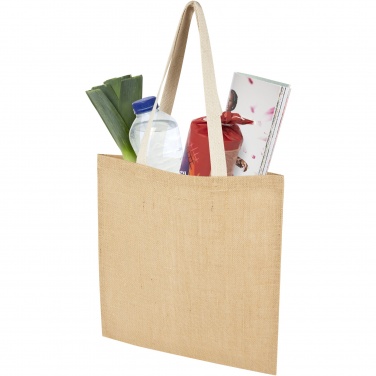 Logo trade corporate gift photo of: Juta 300 g/m² jute tote bag 7L