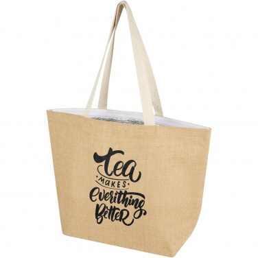 Logotrade promotional giveaway picture of: Juta 300 g/m² jute cooler tote bag 12L