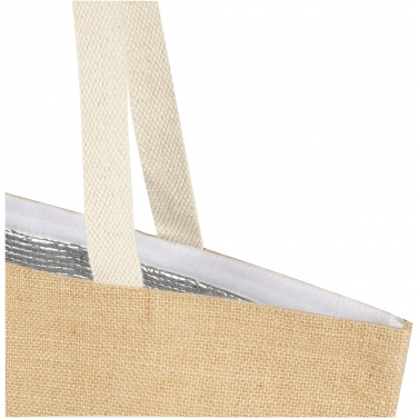 Logo trade promotional products image of: Juta 300 g/m² jute cooler tote bag 12L