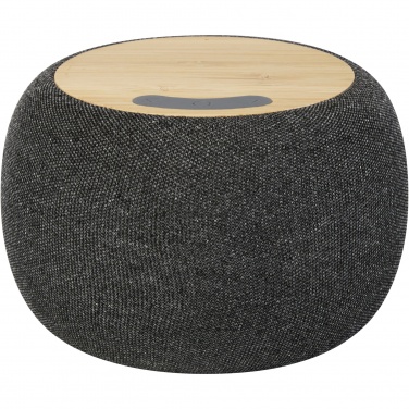 Logotrade corporate gifts photo of: Ecofiber bamboo/RPET Bluetooth® speaker and wireless charging pad