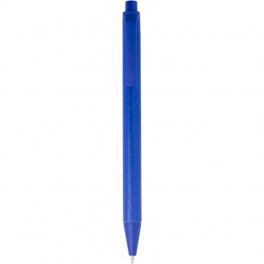 Logo trade promotional items image of: Chartik monochromatic recycled paper ballpoint pen with matte finish