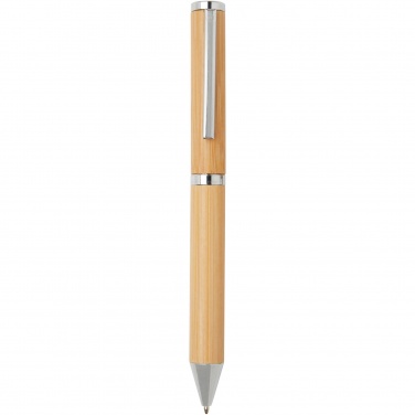 Logotrade corporate gift picture of: Apolys bamboo ballpoint and rollerball pen gift set 