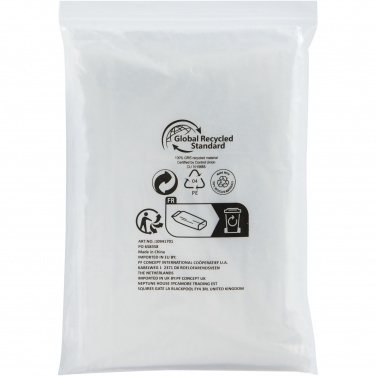 Logo trade corporate gifts picture of: Mayan recycled plastic disposable rain poncho with storage pouch