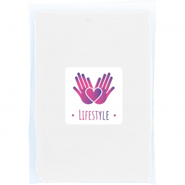 Logo trade corporate gift photo of: Mayan recycled plastic disposable rain poncho with storage pouch