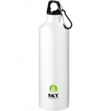 Logotrade promotional product picture of: Oregon 770 ml RCS certified recycled aluminium water bottle with carabiner