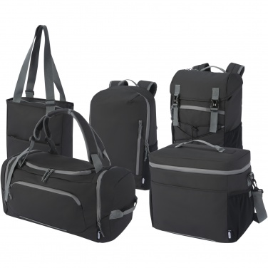 Logo trade promotional items image of: Aqua GRS recycled water resistant duffel backpack 35L