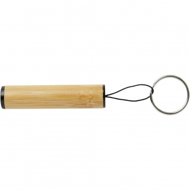 Logo trade promotional merchandise image of: Cane bamboo key ring with light