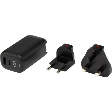 Logo trade business gifts image of: ADAPT 25W recycled plastic PD travel charger