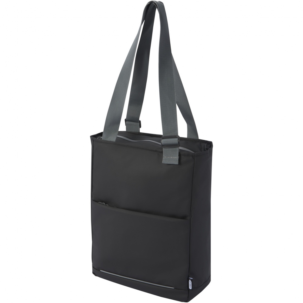Logo trade promotional item photo of: Aqua 14" GRS recycled water resistant laptop tote bag 14L