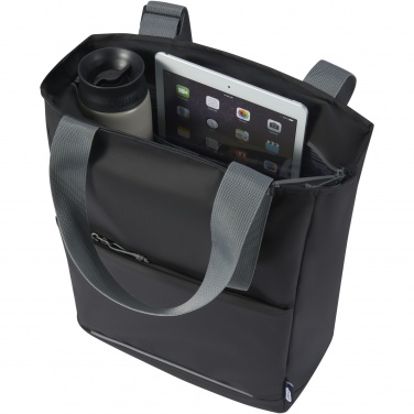Logo trade promotional merchandise picture of: Aqua 14" GRS recycled water resistant laptop tote bag 14L