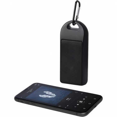Logo trade promotional gifts picture of: Omni 3W IPX4 RCS recycled plastic Bluetooth® speaker