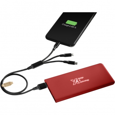 Logo trade promotional giveaway photo of: SCX.design P15 light-up 5000 mAh power bank