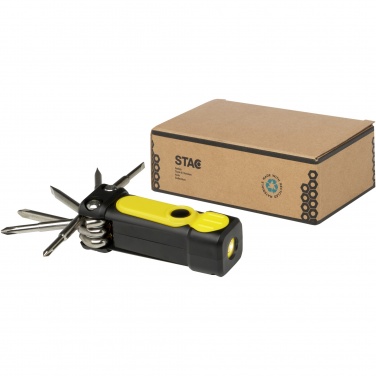Logo trade promotional giveaways image of: Octo 8-in-1 RCS recycled plastic screwdriver set with torch
