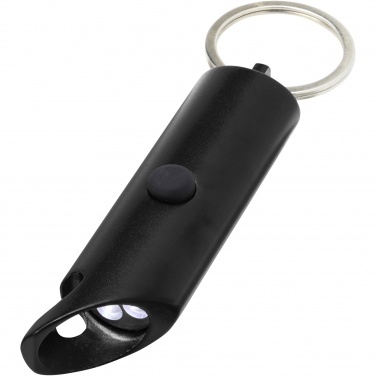 Logotrade promotional gifts photo of: Flare RCS recycled aluminium IPX LED light and bottle opener with keychain