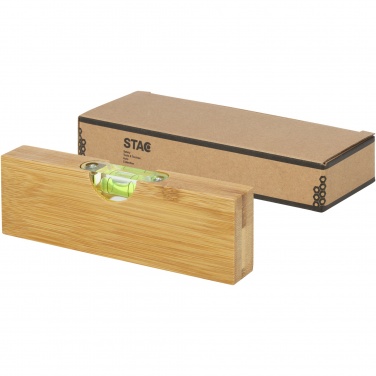 Logotrade promotional gift image of: Flush bamboo spirit level with bottle opener