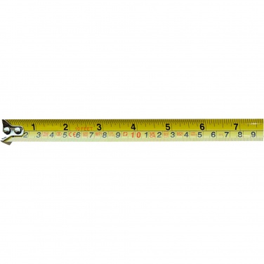 Logo trade business gifts image of: Rule 5-metre RCS recycled plastic measuring tape