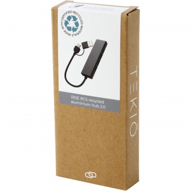 Logotrade advertising product picture of: Rise RCS recycled aluminium USB 2.0 hub