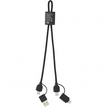 Logotrade business gift image of: Connect 6-in-1 RCS recycled aluminium 45W quick charge & data transfer cable