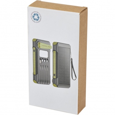 Logotrade promotional giveaway image of: Soldy 10.000 mAh RCS recycled plastic solar dynamo power bank 