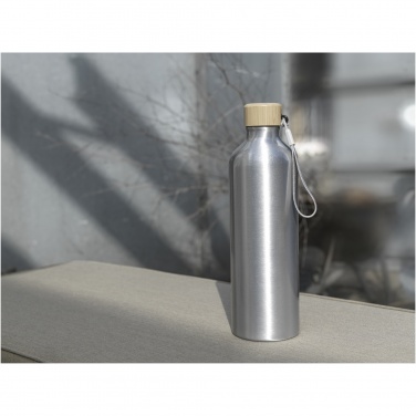 Logo trade promotional gifts image of: Malpeza 1000 ml RCS certified recycled aluminium water bottle