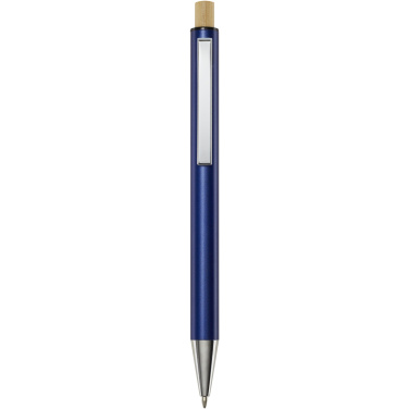 Logo trade promotional items image of: Cyrus recycled aluminium ballpoint pen (black ink)