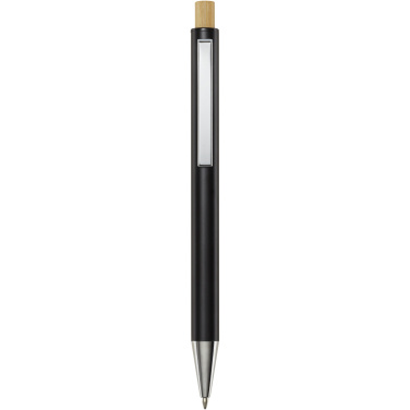 Logotrade corporate gift picture of: Cyrus recycled aluminium ballpoint pen (black ink)