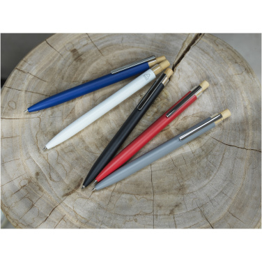 Logo trade promotional giveaways image of: Nooshin recycled aluminium ballpoint pen (black ink)