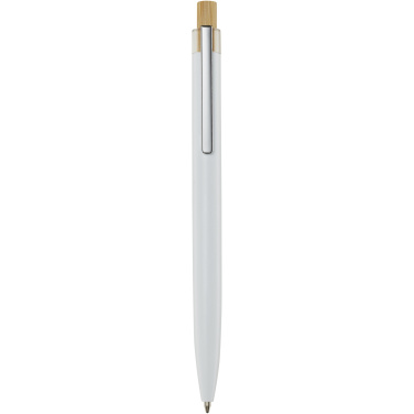 Logo trade promotional giveaways picture of: Nooshin recycled aluminium ballpoint pen (black ink)