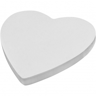 Logo trade business gifts image of: Sticky-Mate® heart-shaped recycled sticky notes