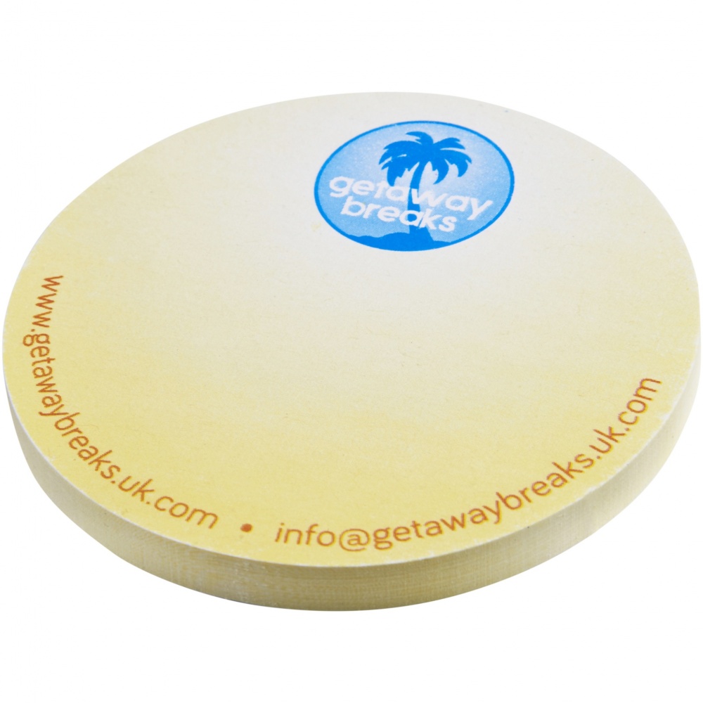 Logotrade corporate gifts photo of: Sticky-Mate® circle-shaped recycled sticky notes