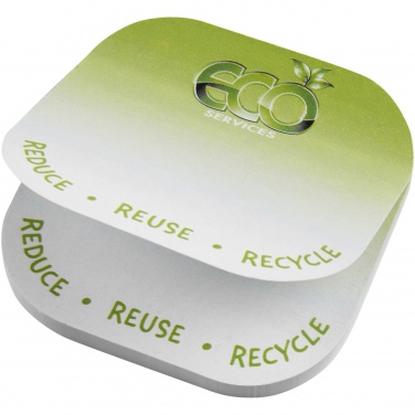 Logotrade corporate gift image of: Sticky-Mate® square-shaped recycled sticky notes with rounded corners
