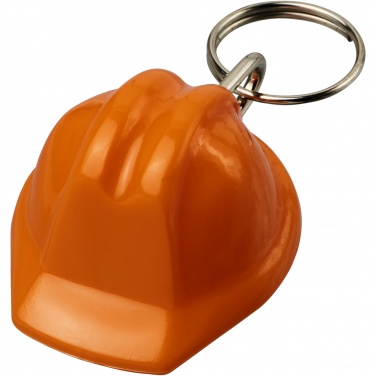 Logo trade promotional products image of: Kolt hard hat-shaped recycled keychain